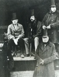 Von links nach rechts, Lord Paget, Lord Carlisle und Isambard Kingdom Brunel